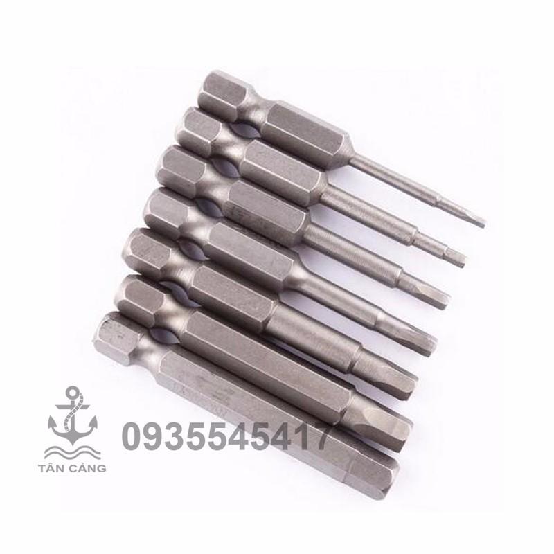 Bộ 7 mũi lục lăng đuôi chuôi lục dài 5 cm