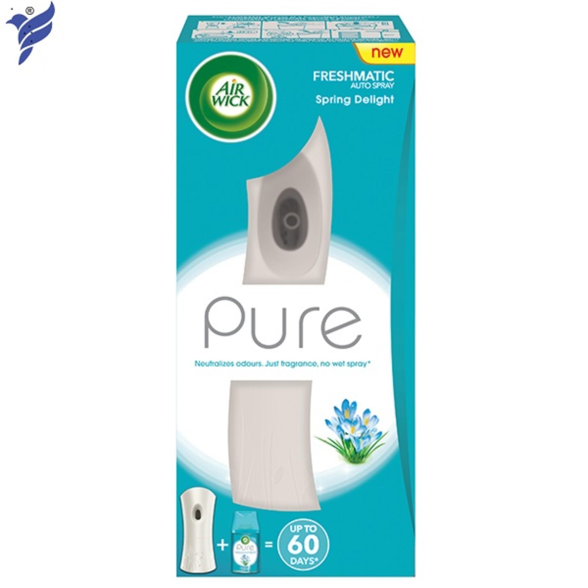 Máy xịt thơm phòng tự động Airwick AWK7940 - Tặng kèm bình xịt 250 ml , làm thơm nhiều không gian nhanh chóng