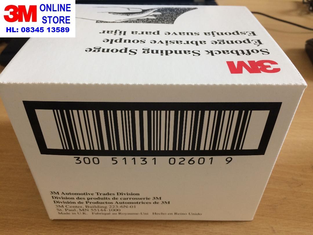 HỘP Nhám xốp 3M Softback Sanding Sponge 02601