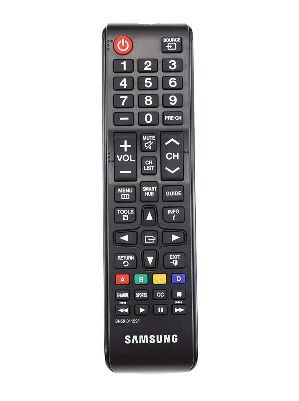 REMOTE ĐIỀU KHIỂN TIVI SAMSUNG SMART-SMART HUB- XỊN (ĐEN-NGẮN) chính hãng