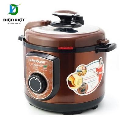 Nồi áp suất điện Sunhouse SH1550 ( Màu cafe ) - Điện Việt