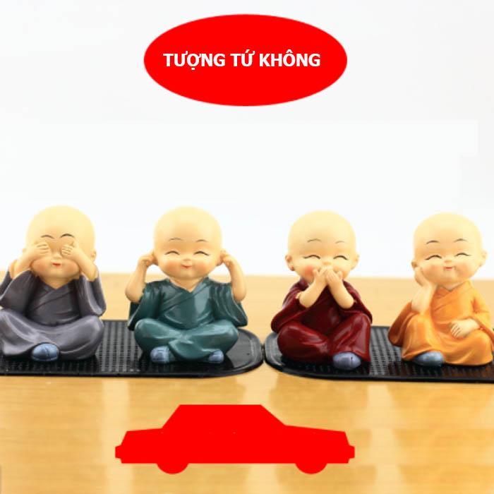 Bộ tượng chú tiểu tứ không (gồm 4 chú tiểu)