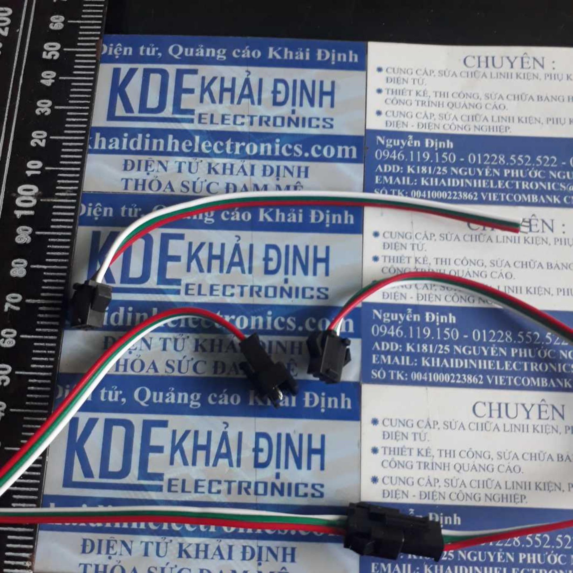5 bộ dây nối header jack SM đầu đực + cái bấm sẵn dây điện 3P kde3925