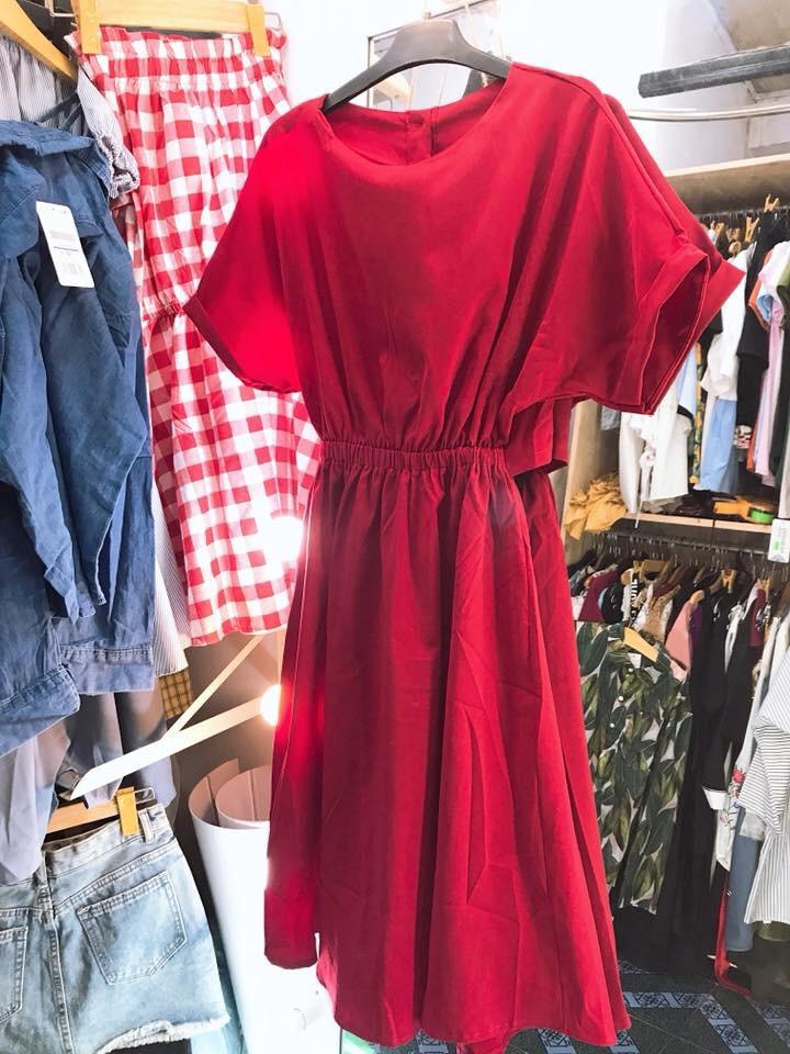 Đầm maxi cách điệu thắt nơ lưng (hình thật)