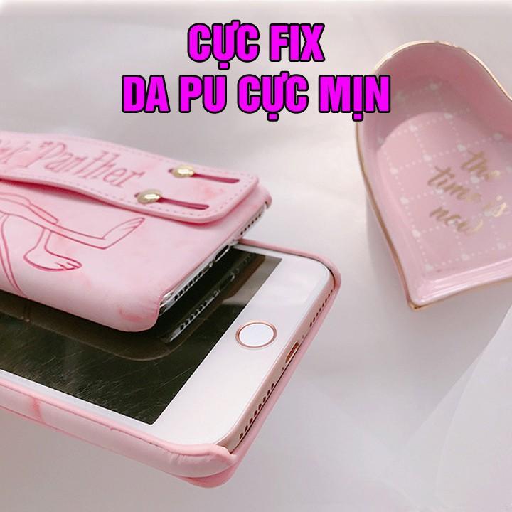ỐP LƯNG IPHONE X / ỐP DA BÁO HỒNG IPX