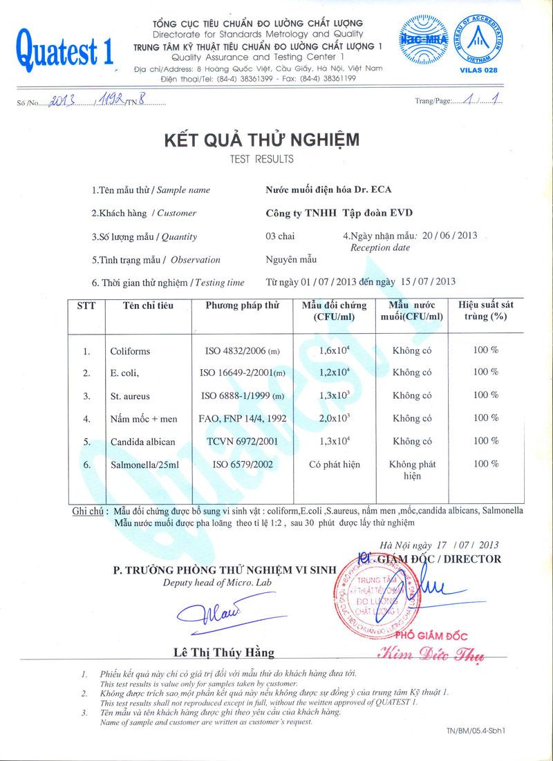 Dung dịch khử trùng Dr.ECA