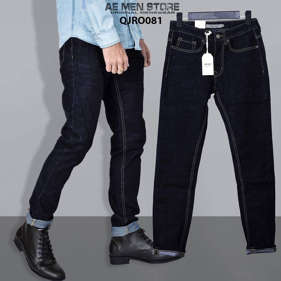 QUẦN JEAN NAM ĐEN CHỈ VÀNG ( HÀNG XỊN CO GIÃN )