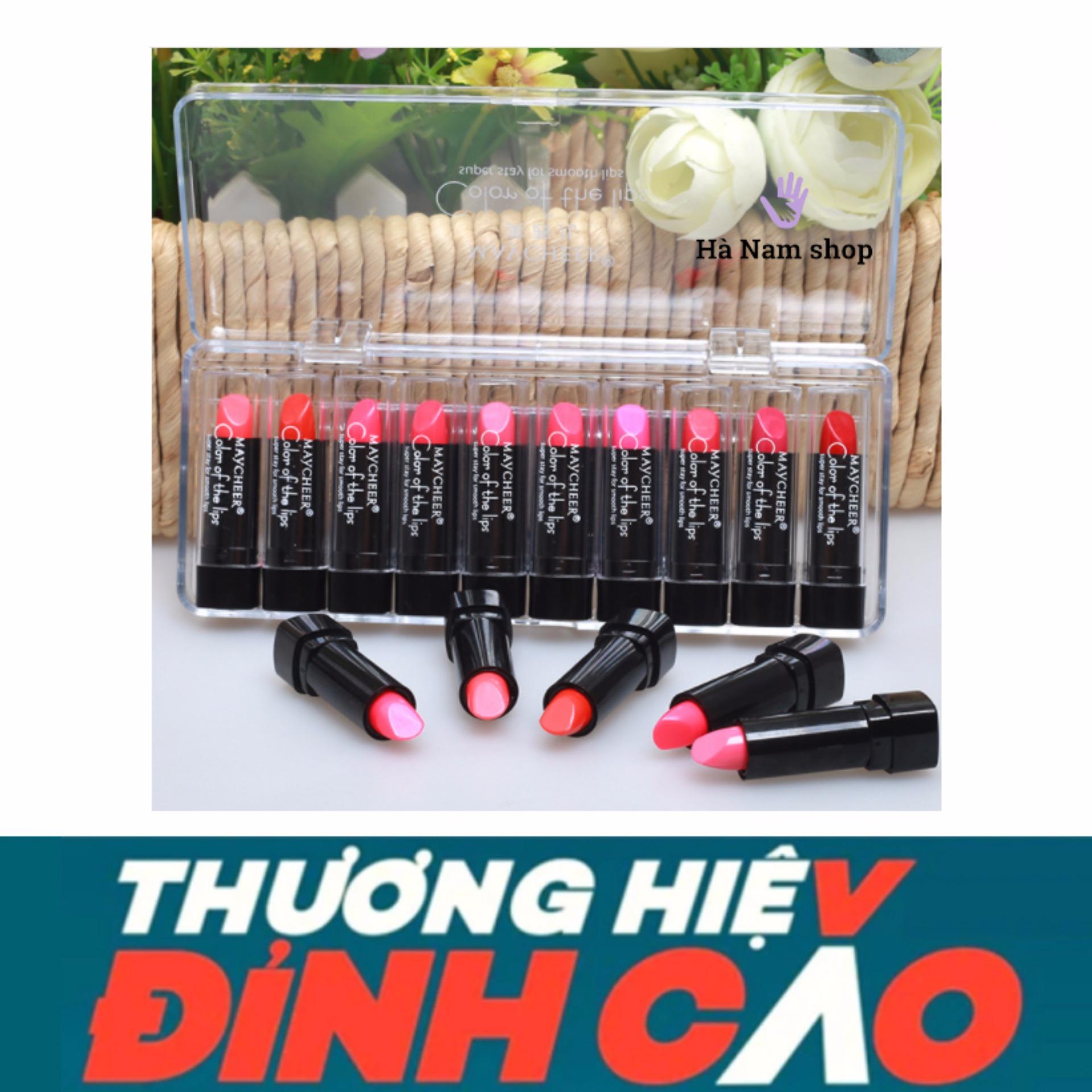 Hộp 10 son thỏi Maycheer xinh xắn New4all02
