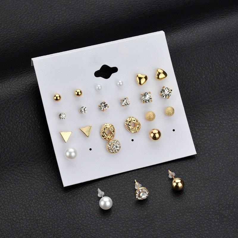 Combo Bộ Trang Sức 12 Đôi Bông Tai