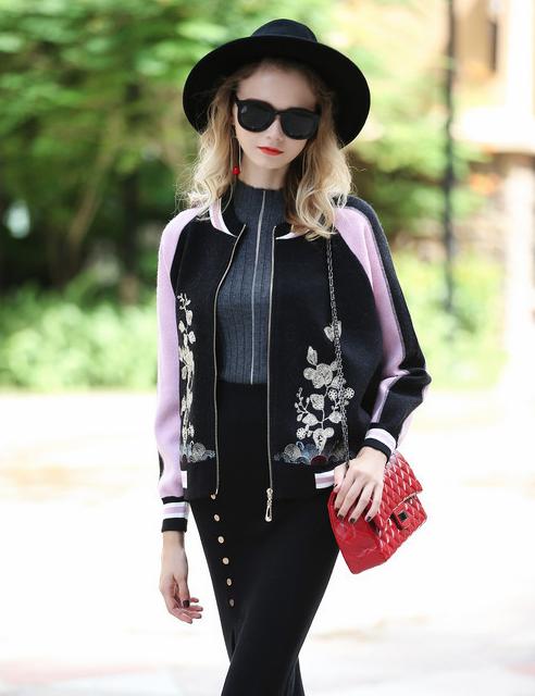 Áo khoác nữ, áo khoác bomber nữ thêu hoa, áo khoác sukajan jacket cho nữ,áo khoác nữ bóng chày thời trang đường phố