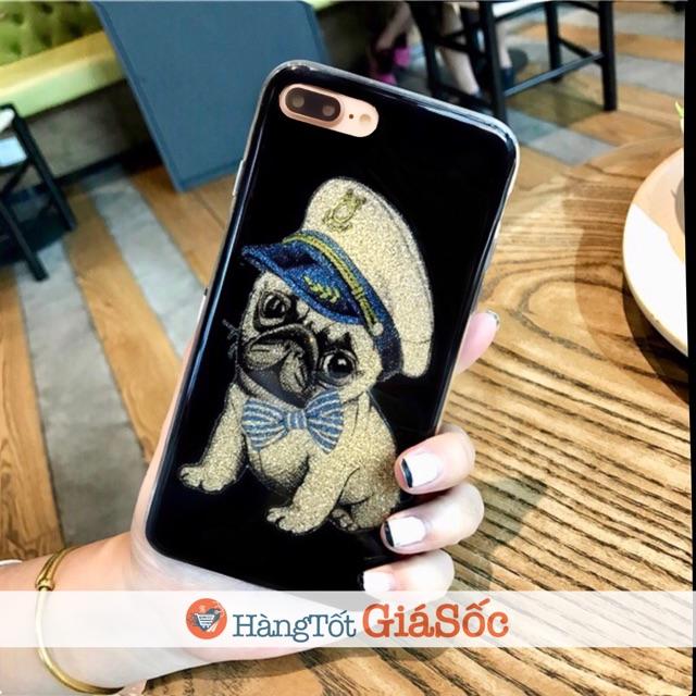 Ốp lưng Chó con kim tuyến cho iPhone 6 Plus/6S Plus