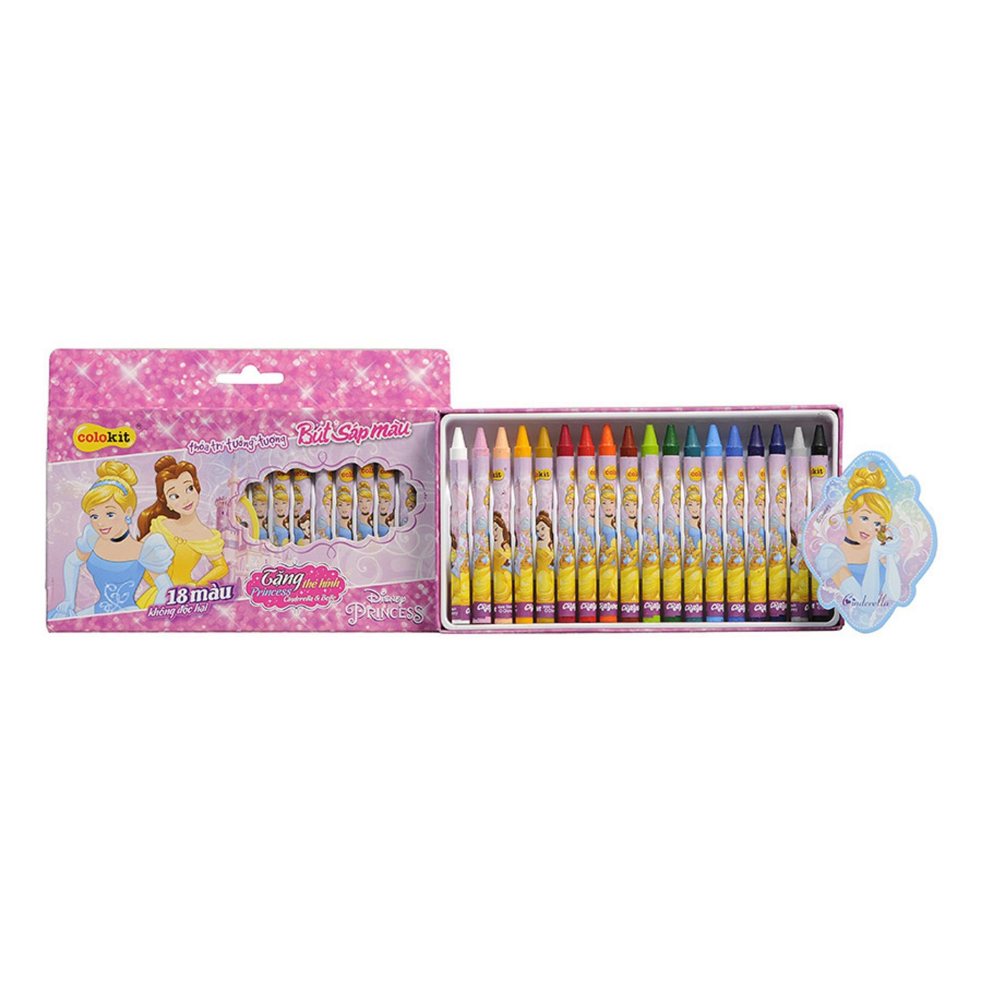 [HCM]BÚT SÁP MÀU THIÊN LONG CR-C029 DISNEY (18 MÀU)