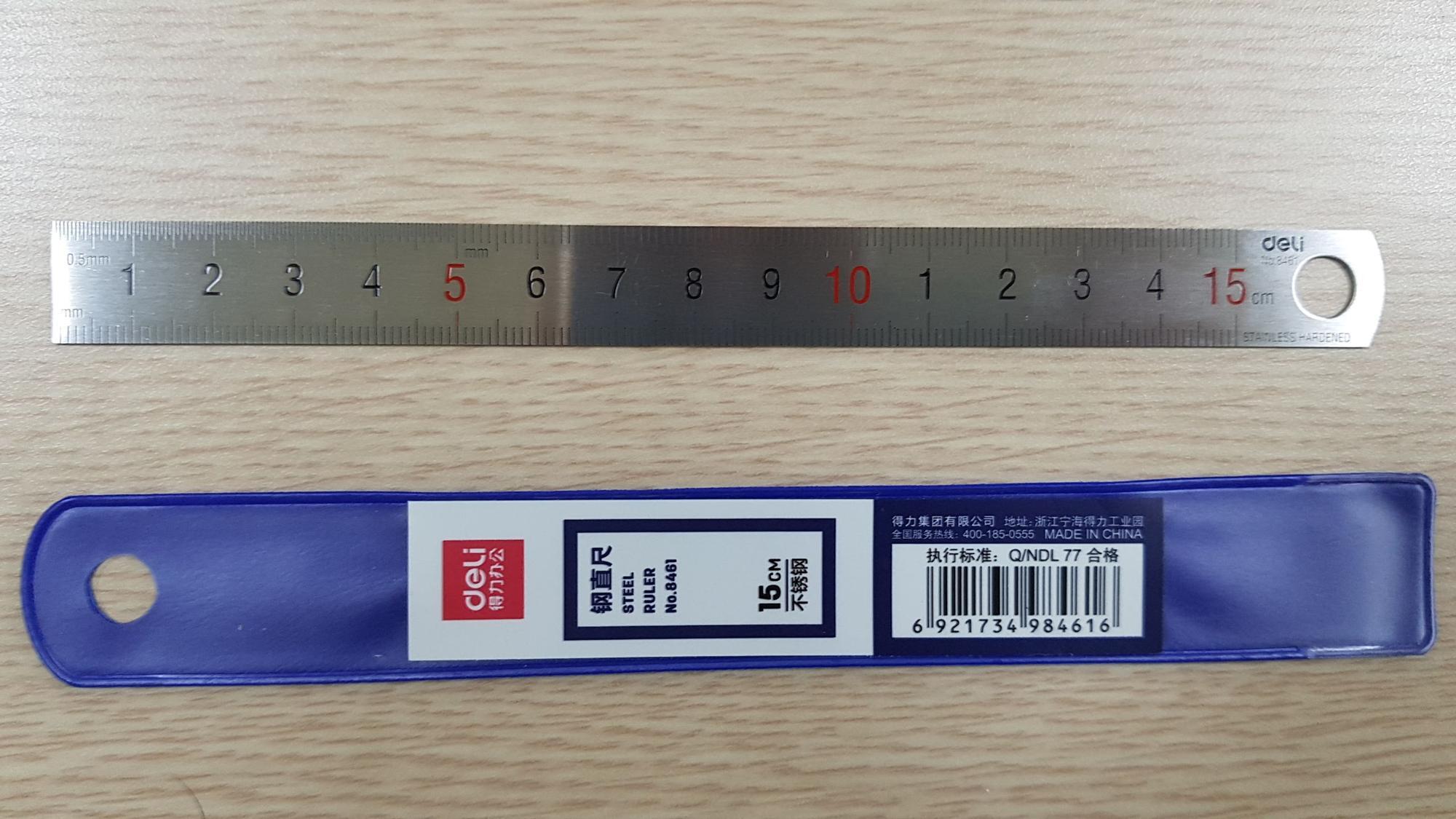 Thước lá Deli 8461 15cm