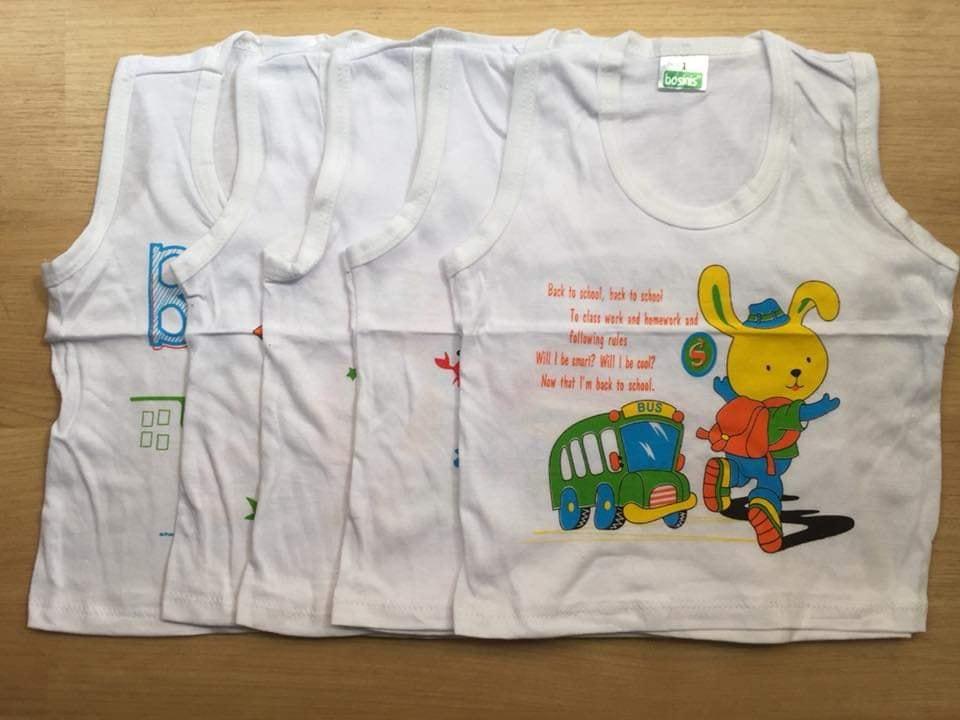 [HCM]COMBO 5 ÁO SÁT NÁCH COTTON(0-5TUỔI)