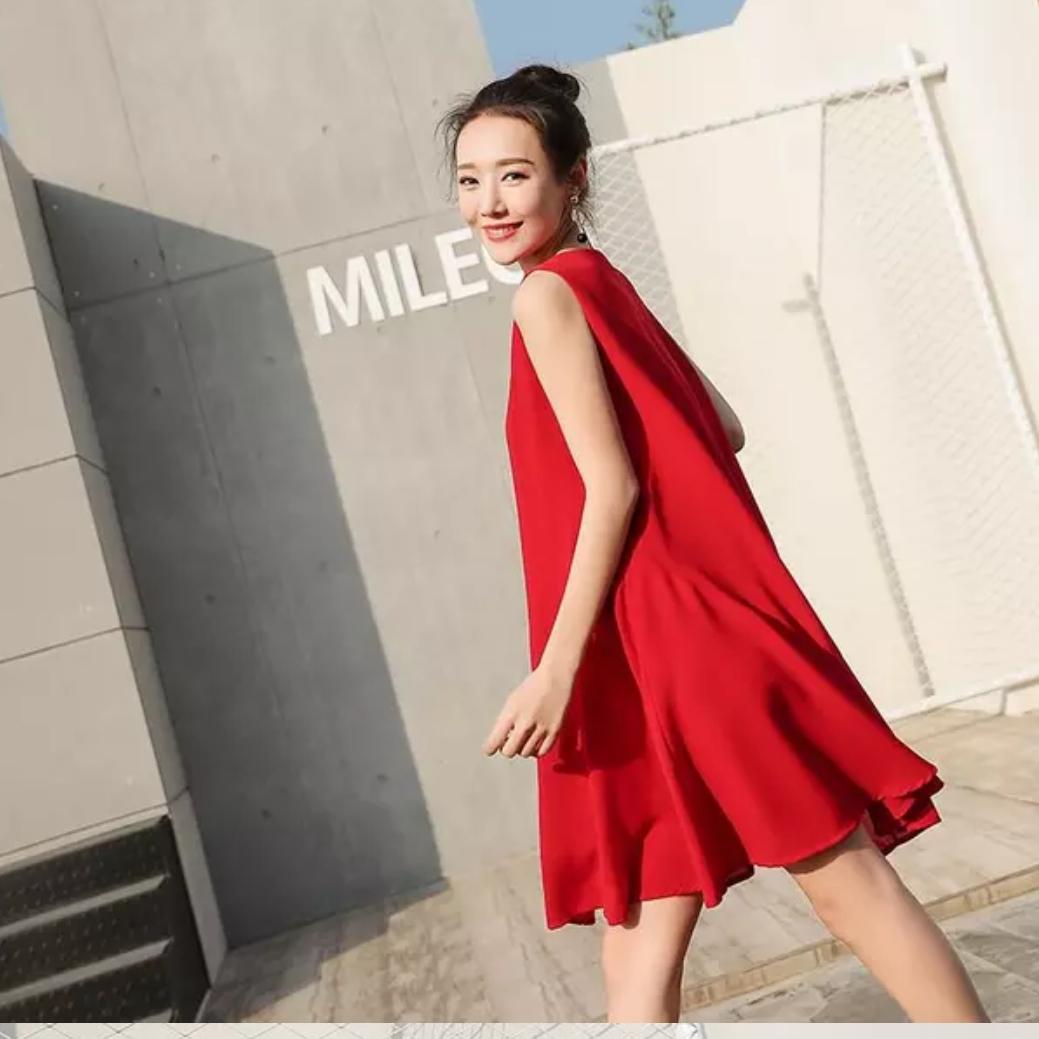 [HCM]DOMITHOITRANG  Đầm bầu mùa hè váy bầu thời trang Hàn Quốc