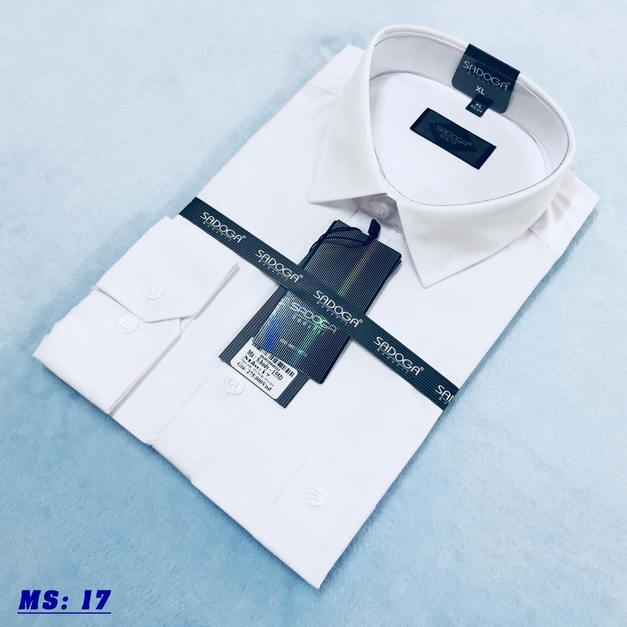 Áo sơ mi body màu trắng vải modal.