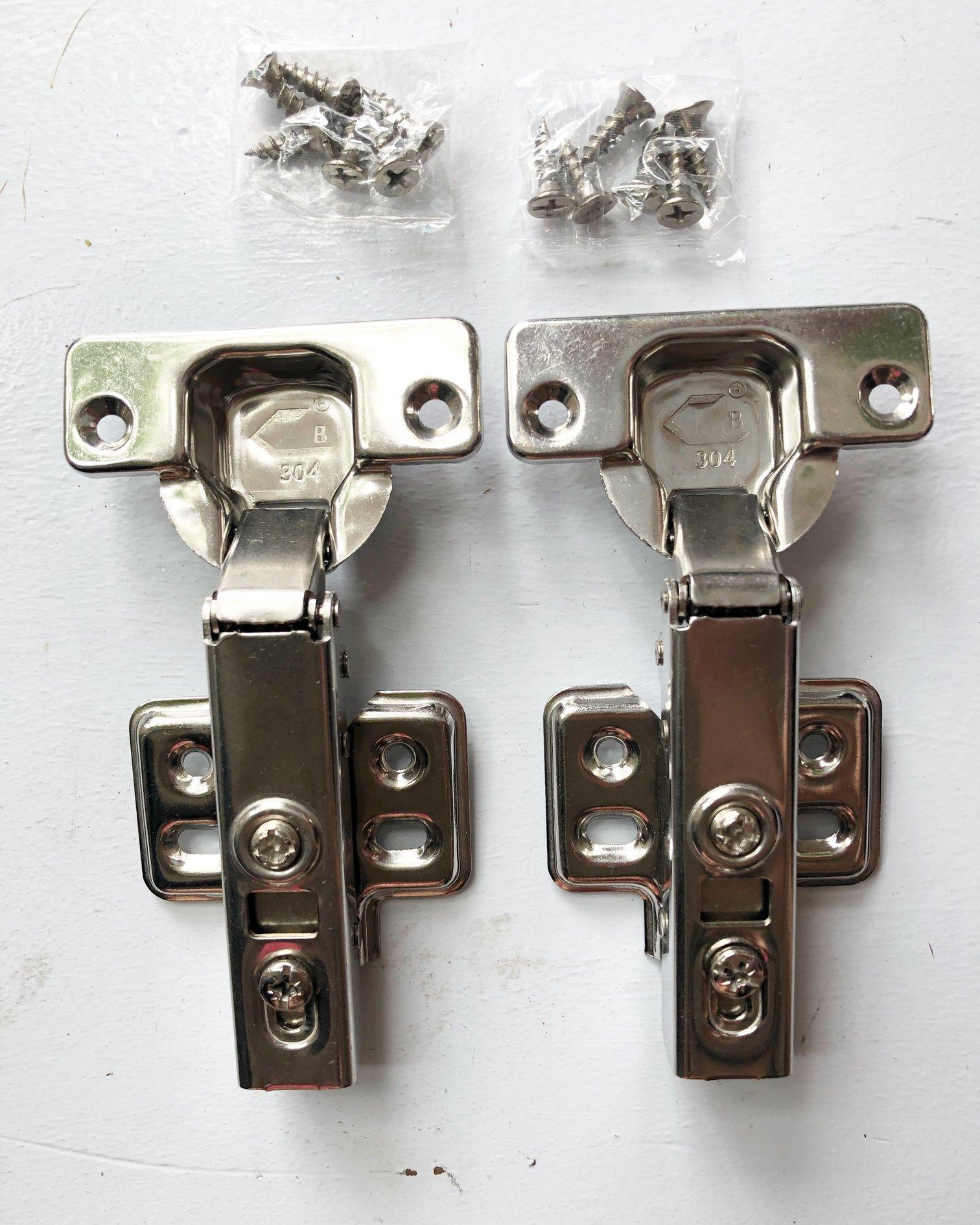 Bản lề bật hơi thẳng/cong vừa/cong thẳng INOX 304 - 1 đôi