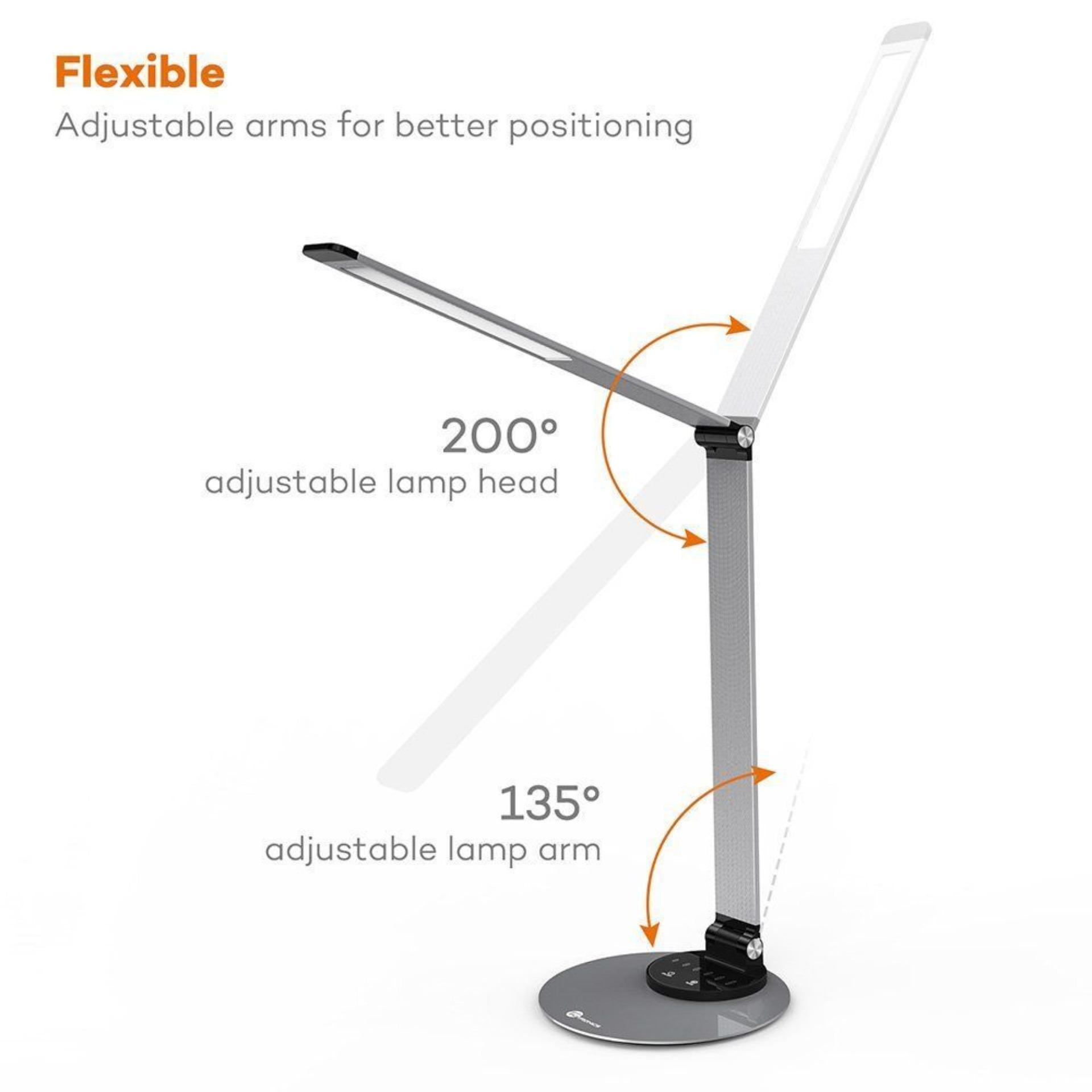 Đèn bàn đọc sách TaoTronics Minimalist LED Desk Lamp TT-DL22 - có cổng USB sạc điện thoại