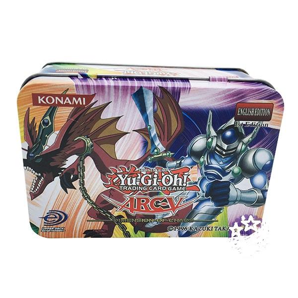 Hộp đồ chơi bài Yugioh bằng sắt 42 lá tiếng Anh