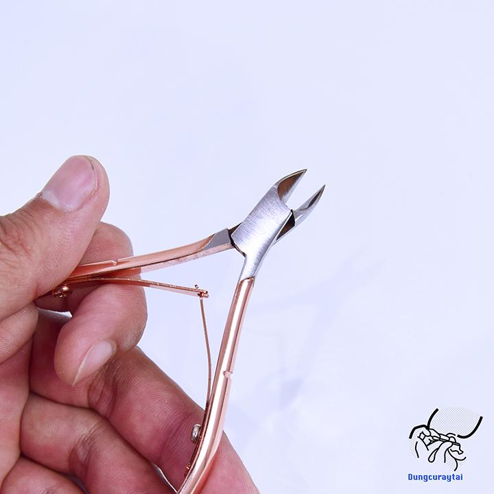 Kềm cắt da xi mạ mũi inox 