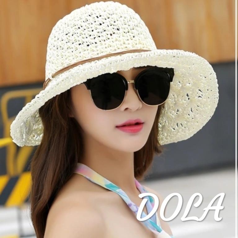 [HCM]Nón mũ rộng vành gấp gọn thời trang Hàn Quốc mới màu trắng