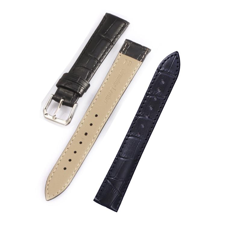 Dây đồng hồ da cao cấp SIZE 20mm (đen-B803)