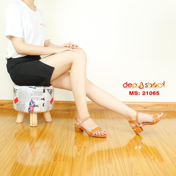 sandal cao gót bigsize quai ngang