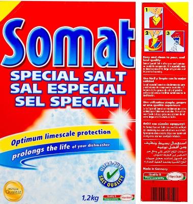 MUỐI RỬA CHÉN  SOMAT 1,2KG ( VIÊN RỬA BÁT FINISH ,BỘT RỬA LY ALIO )DÙNG CHO MÁY RỬA BÁT