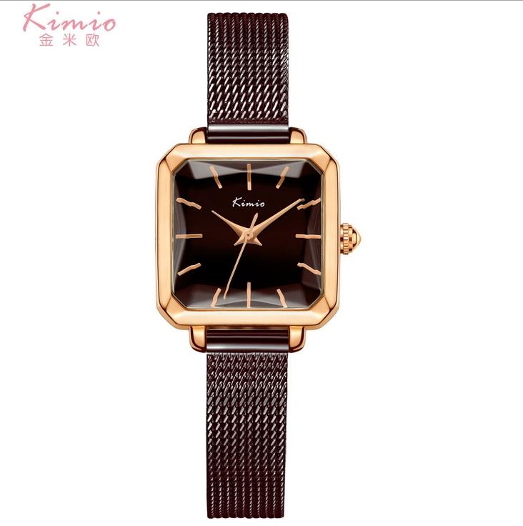 [HCM]Đồng hồ nữ dây kim loại Kimio 6236