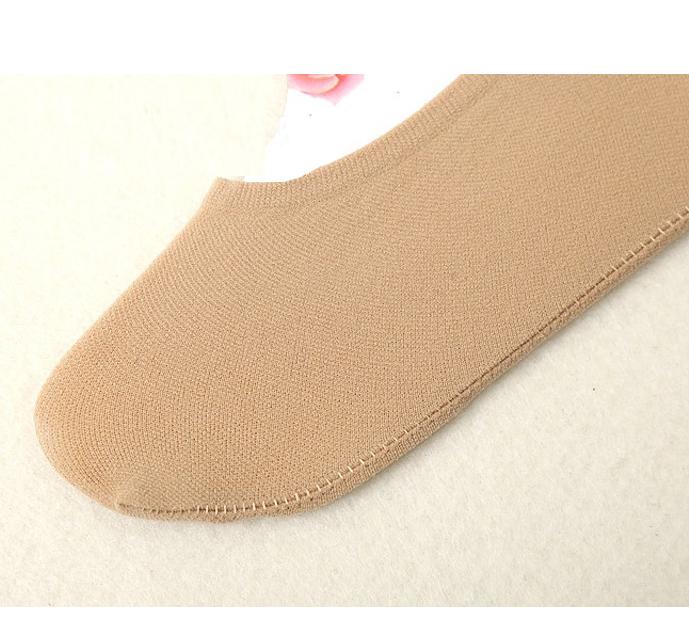 Bộ 4 đôi tất vớ lười nữ thoáng mát (Silicon chống trượt màu da)
