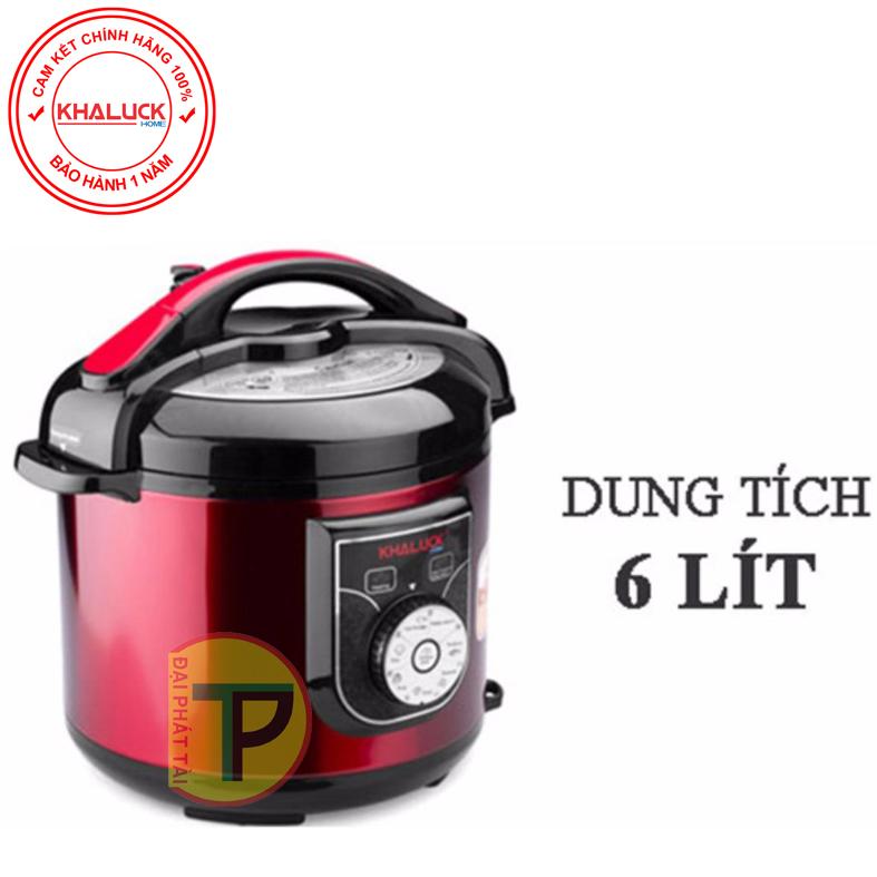 [HCM]Nồi áp suất điện Khaluck.home KL-788 6L (Đỏ)