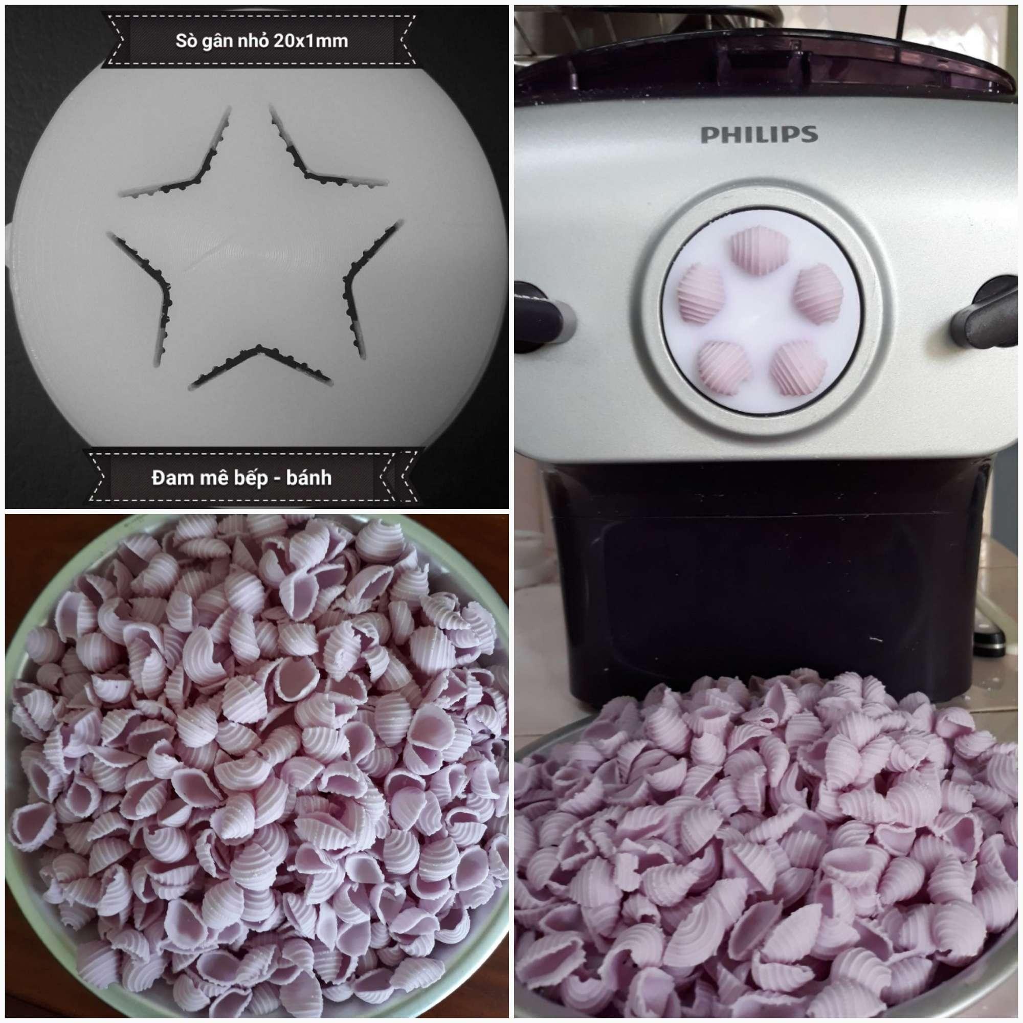 [HCM]Khuôn nui sò gân nhỏ ( dùng cho máy làm mì philips)