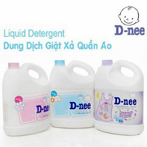 Nước giặt Dnee màu hồng 3000ml Thái Lan