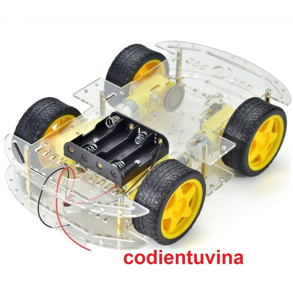 Khung Xe Robot (4 Bánh)