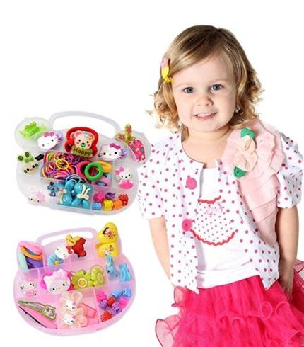 Bộ phụ kiện tóc trẻ em mèo Kitty