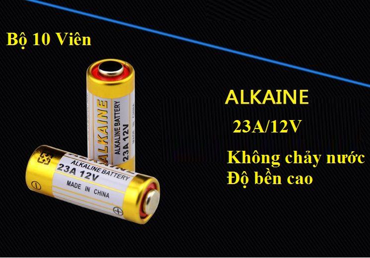 Combo 10 viên pin ANKALINE cao cấp 12V/23A không chảy nước độ bền cao dùng cho điều khiển từ xa,bút trình chiếu,chuông của, cửa cuốn...(Vàng)