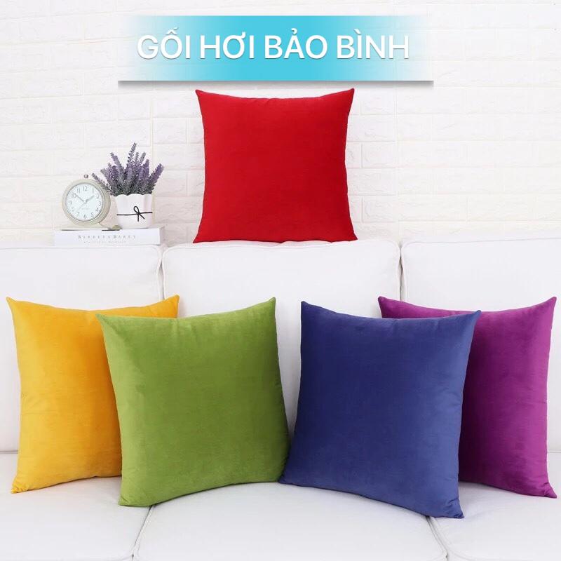 [TẶNG KÈM VỎ] Gối Vuông Tựa Lưng 40x40cm