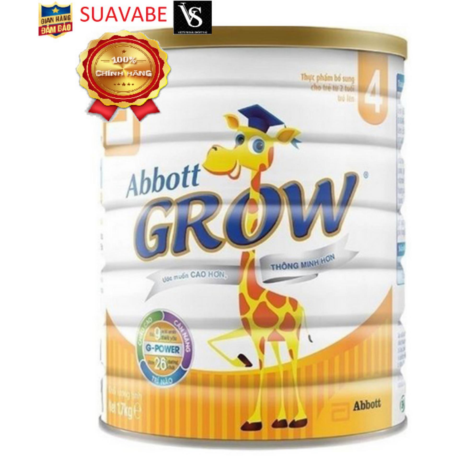 Sữa bột Abbott Grow 2+ (Grow 4 cũ) G-Power Hương Vani 1.6kg (Không kèm quà)