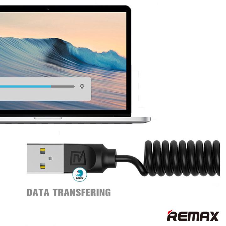 [HCM]Cáp sạc lò xo Remax Rc-117a cổng Type C (trắng)