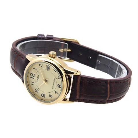 Đồng Hồ Casio Nữ Dây Da LTP-V002GL-9BUDF