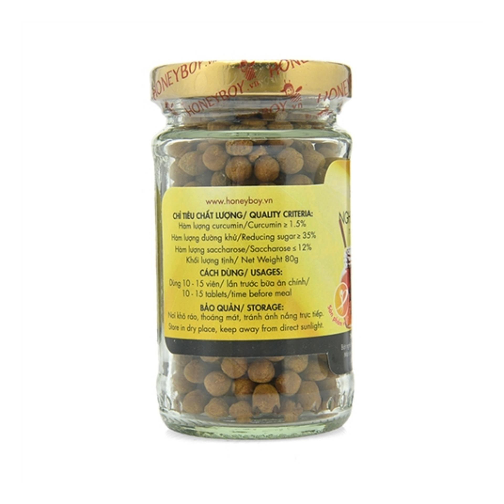 Bộ 3 Nghệ Đen Mật Ong Honeyboy 80g