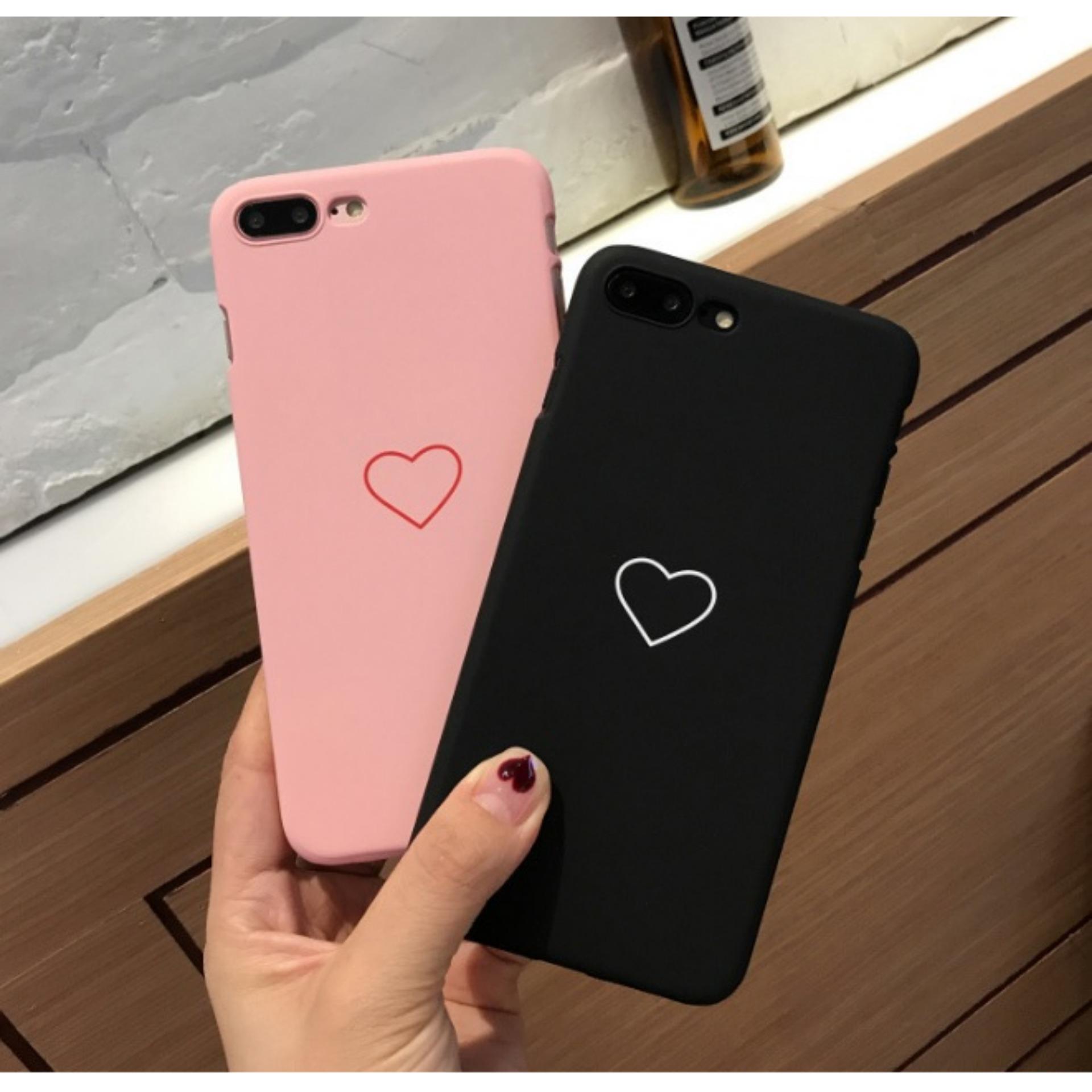 Ốp lưng iPhone X hình trái Tim Ốp đôi đẹp (Ốp cứng)
