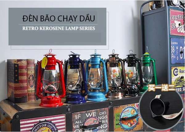 Đèn dầu bão Retro