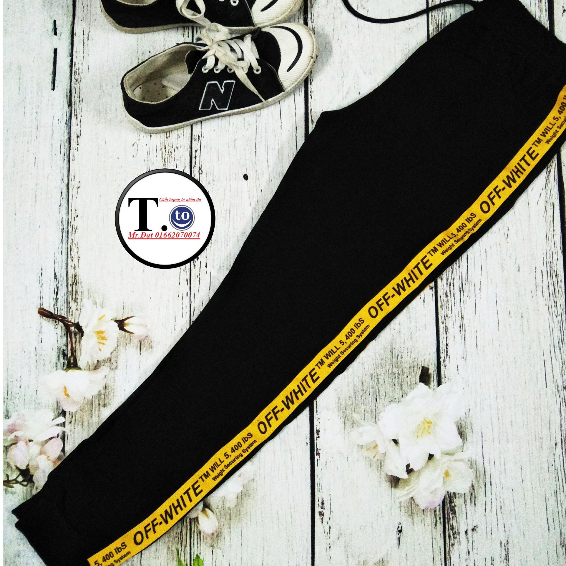 [HCM]Quần thun nữ Jogger Baggy - legging (dây viền thời trang vàng)