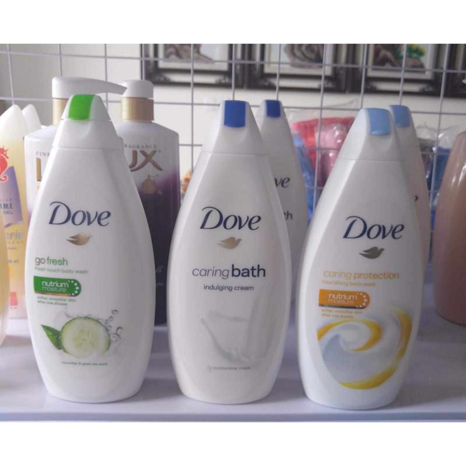 Sữa tắm Dove Caring Bath Fine Silk 500ml (vàng) N0.1