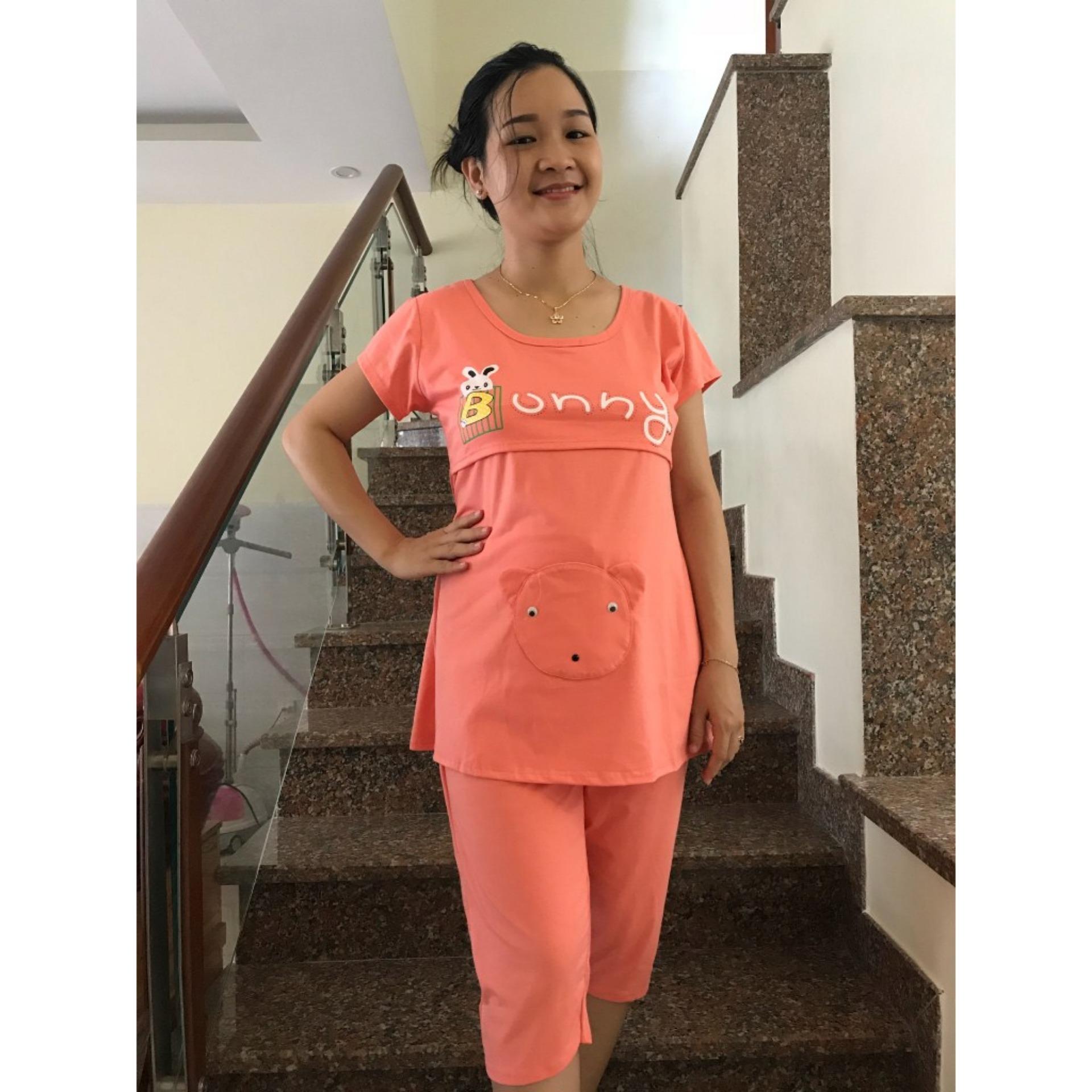 Đồ bộ bầu lửng 2 chức năng Bunny (da)