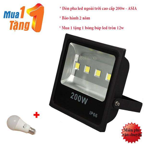 ĐÈN PHA LED  CAO CẤP 200W – ASIA LIGHTING (MUA 1 TẶNG 1)