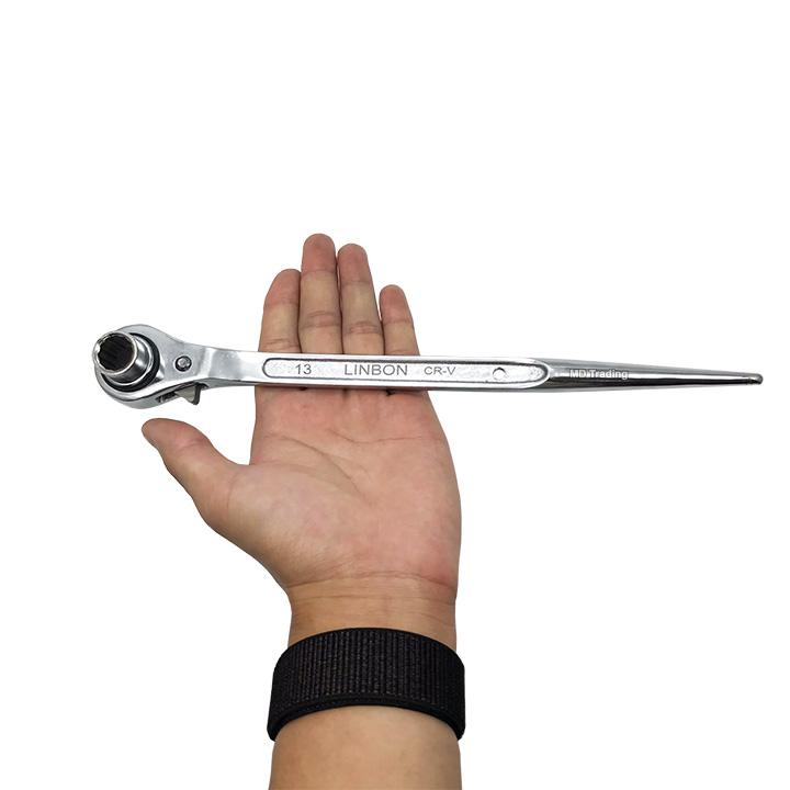 Cờ lê 2 đầu tuýp đuôi chuột 13-17mm Linbon  (Đen)