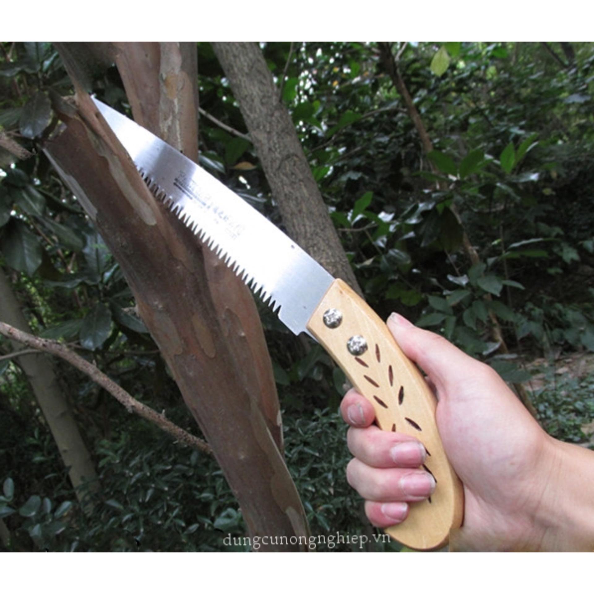 Cưa cành tay cán gỗ 27cm