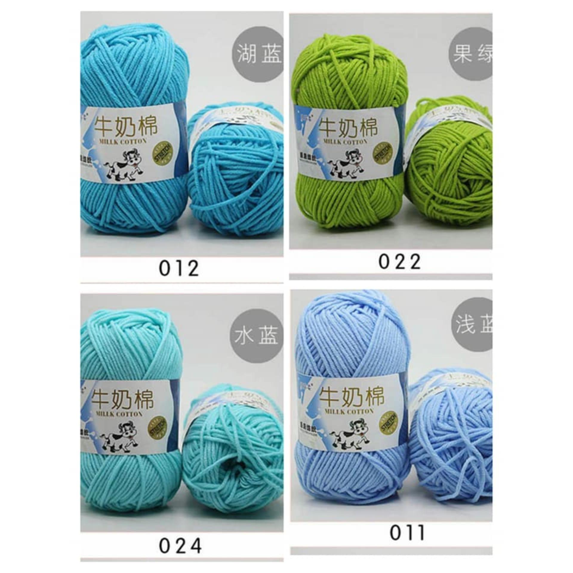[HCM]Combo 4 cuộn Len milk bò 1mm ( màu tự chọn)